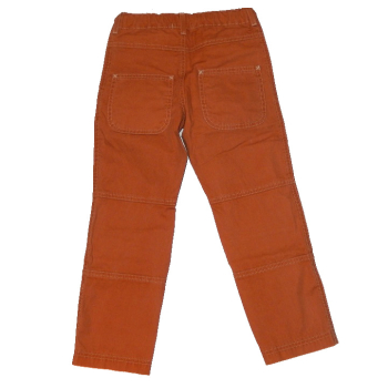 Spodnie chłopięce bawełniane <br />KIKI - kolor CEGŁA<br /> Rozmiary od 104 do 146